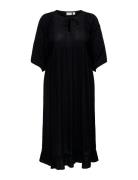 Careleanor Life 2/4 Calf Dress Wvn Polvipituinen Mekko Black ONLY Carm...