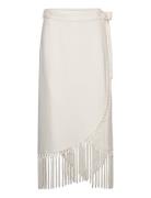 Ellie Skirt Polvipituinen Hame White MAUD