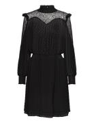 Maudell Midi Dress Polvipituinen Mekko Black Lollys Laundry