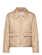 Quilted Collared Jacket Tikkitakki Beige GANT