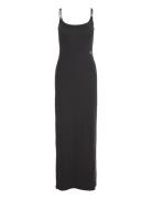 Long Modal Dress Maksimekko Juhlamekko Black Calvin Klein Jeans