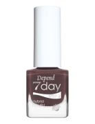 7Day Hybrid Polish 7301 Kynsilakka Meikki Brown Depend Cosmetic