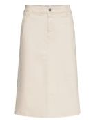 Pd-Aman Skirt Ecru Polvipituinen Hame Cream Pieszak