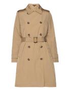 Belted Double-Breasted Trench Coat Trenssi Takki Beige Lauren Ralph La...