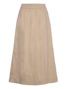 Cc Heart Phoebe Long Skirt Polvipituinen Hame Beige Coster Copenhagen