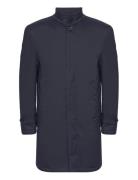 Bs Bedford Slim Fit Coat Ohut Pitkä Takki Navy Bruun & Stengade