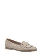 Women Slip-On Loaferit Matalat Kengät Cream Tamaris