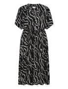 Kctana Ami Dress Polvipituinen Mekko Black Kaffe Curve