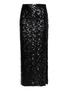 Sequins Skirt Pitkä Hame Black By Ti Mo