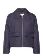 Quilted Collared Jacket Tikkitakki Navy GANT