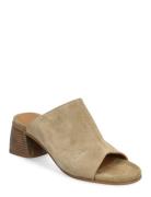 Sandals - Block Heels Korolliset Sandaalit Beige ANGULUS