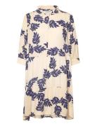 Sabinell Short Dress Lyhyt Mekko Beige Lollys Laundry