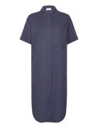 Esma Shirt Dress Polvipituinen Mekko Blue NORR