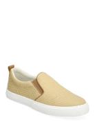 Haddley Leather-Trim Straw Sneaker Tennarit Sneakerit Beige Lauren Ral...