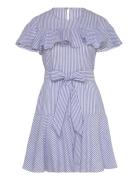 Dress Janina Stripe Lyhyt Mekko Blue Lindex