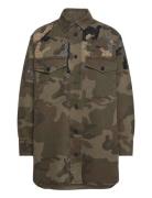 Lily Camo Emb Dress Lyhyt Mekko Khaki Green AllSaints