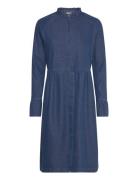 Soft Denim Dupina Dress Polvipituinen Mekko Blue Mads Nørgaard