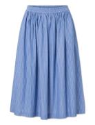 Olga Skirt Polvipituinen Hame Blue STUDIO FEDER