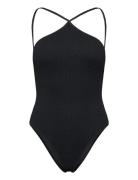 Halter Neck Swimsuit Uimapuku Uima-asut Black Mango