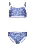 Floral Print Bikini Bikinit Blue Mango