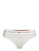 Thong Print Stringit Alusvaatteet Cream Tommy Hilfiger