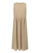 Noelle Dress Maksimekko Juhlamekko Beige STUDIO FEDER