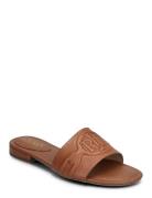 Alegra Iii Leather Slide Sandal Matalapohjaiset Sandaalit Brown Lauren...