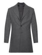 Bs Kingston Slim Fit Coat Villakangastakki Pitkä Takki Grey Bruun & St...