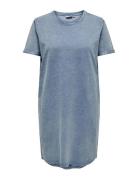 Carkeylee-Fab Ss Knee Dress Jrs Polvipituinen Mekko Blue ONLY Carmakom...