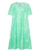 Chakra Trish Dress Aop Polvipituinen Mekko Green Mads Nørgaard