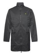 Funnel Neck Mac Ohut Pitkä Takki Grey Lyle & Scott