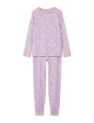 Nkfnightset Pink Hearts Noos Pyjamasetti Pyjama Pink Name It