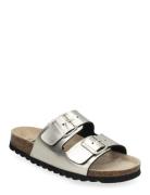 Biaolivia Sandal Metallic Matalapohjaiset Sandaalit Silver Bianco