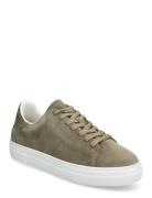 Slhdavid Chunky Suede Sneaker Matalavartiset Sneakerit Tennarit Khaki ...