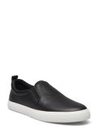 Haddley Tumbled Leather Slip-On Sneaker Tennarit Sneakerit Black Laure...