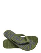 Vintage Vegan Flip Flop Flipflopit Rantasandaalit Sandaalit Green Supe...