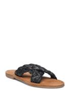 Leather Sandal Matalapohjaiset Sandaalit Black Ilse Jacobsen