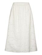 Slkiara Skirt Polvipituinen Hame White Soaked In Luxury