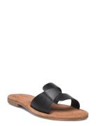 Leather Sandal Matalapohjaiset Sandaalit Black Ilse Jacobsen