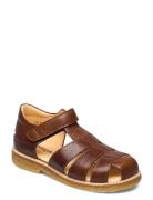 Sandals - Flat - Closed Toe - Shoes Summer Shoes Sandals Brown ANGULUS