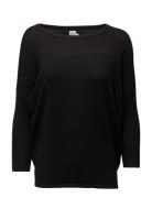 A2561, Milasz R-Neck Pullover Tops Knitwear Jumpers Black Saint Tropez