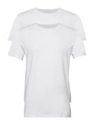 Bhdinton Crew Neck Tee 2-Pack Tops T-shirts Short-sleeved White Blend