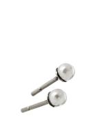 Lilian Studs S Accessories Jewellery Earrings Studs White Edblad