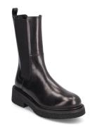 Classic Elastic Semi-Chuncky Shoes Chelsea Boots Black Apair