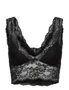 Pclina Lace Bra Top Noos Lingerie Bras & Tops Soft Bras Bralette Black...