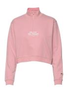 W. Half Zip Sweat Tops Sweat-shirts & Hoodies Sweat-shirts Pink Svea