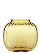 Primula Oval Vase H12,5 Home Decoration Vases Big Vases Yellow Holmega...