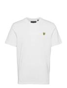 Plain T-Shirt Tops T-shirts Short-sleeved White Lyle & Scott