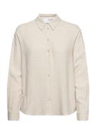 Slfviva Ls Shirt Noos Tops Shirts Long-sleeved Cream Selected Femme