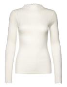 Issy T-Neck Tops Knitwear Jumpers White Modström